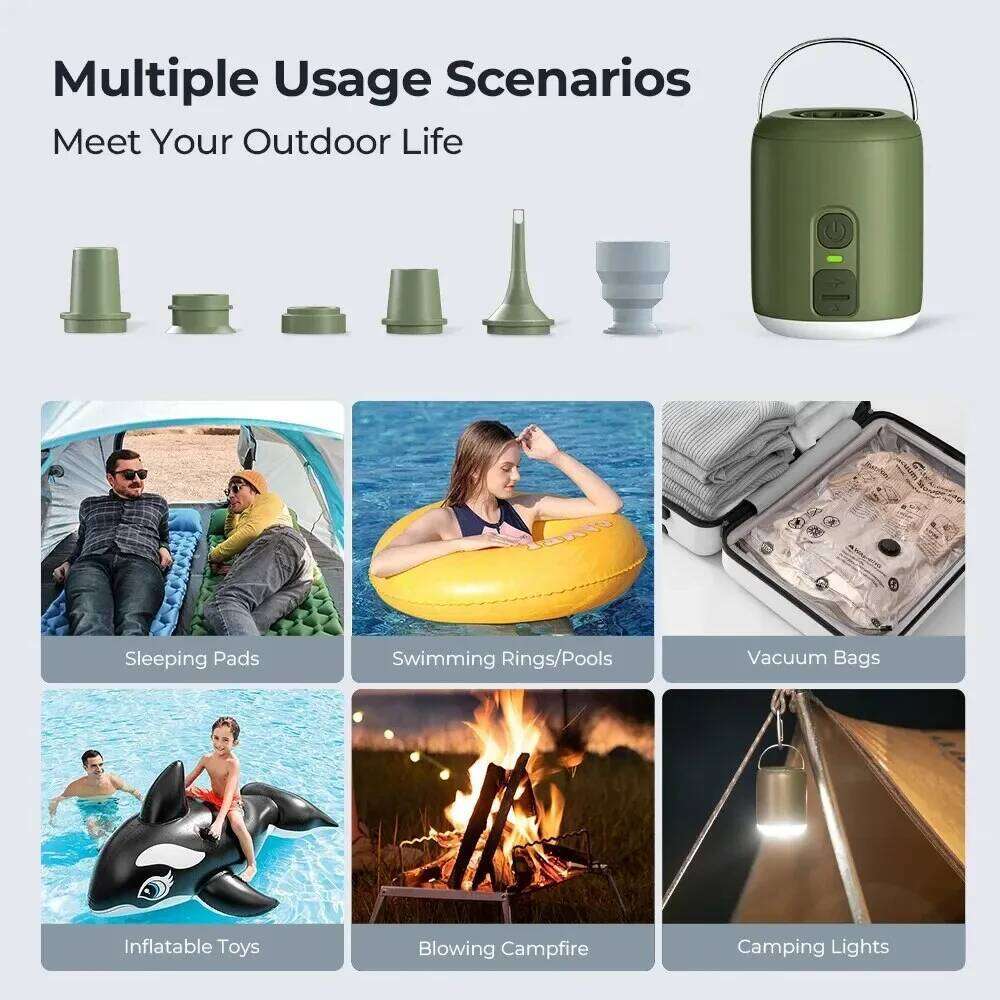 WESTTUNE Tiny Camping Lantern 4.5kPa Pump with Magnetic Design for Inflatable Air Mattress Sleeping Pads S260302