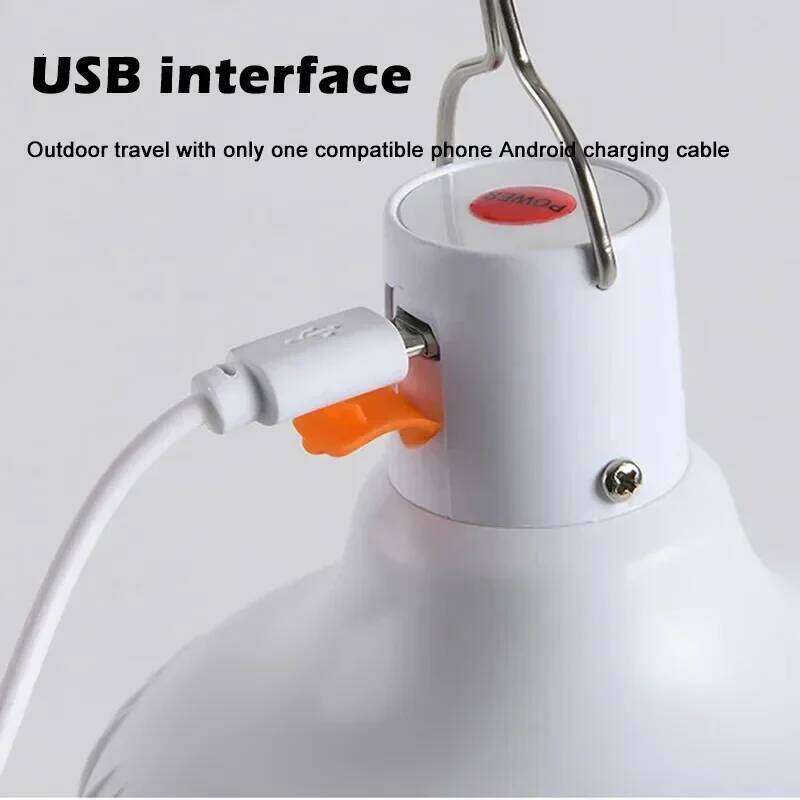 New LED Lights House Outdoor USB Rechargeable Portable Lanterns Emergency Lamp Bulb Battery Lantern BBQ Camping Light S260302