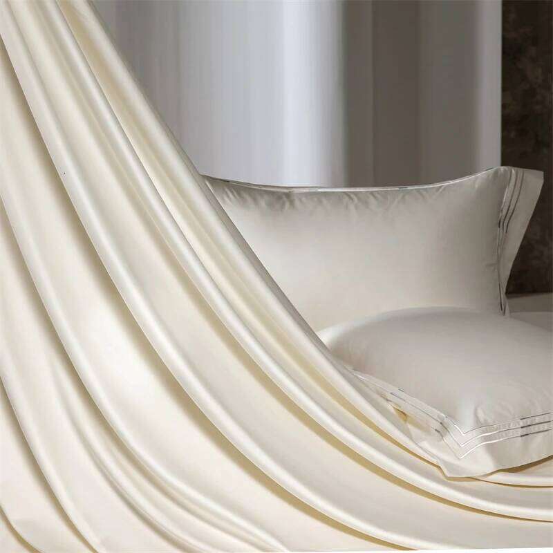 Solid Color Hotel Style Luxury Embroidery 1000TC Egyptian Cotton Bedding Set Duvet Cover Flat/Fitted Bed Sheet Pillowcases 4Pcs W260302