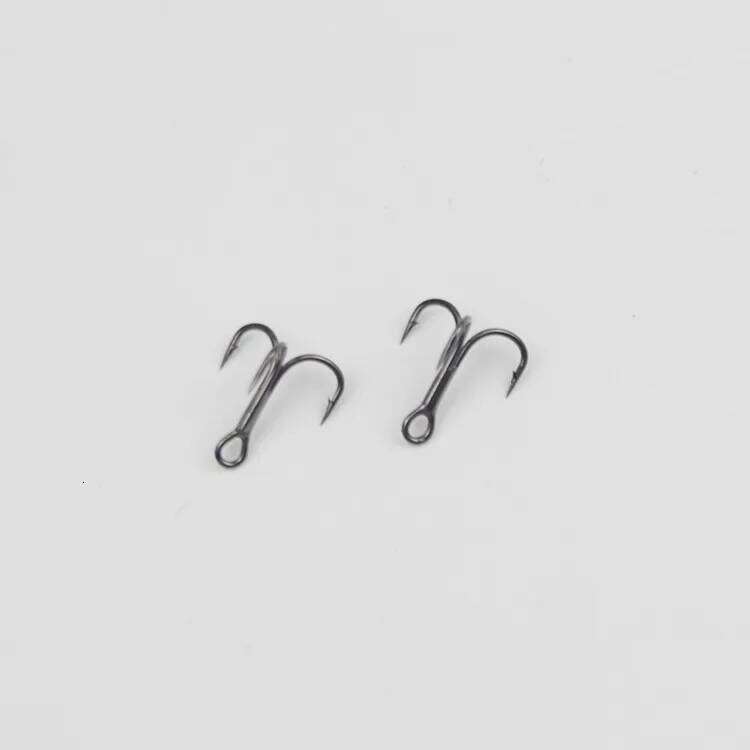 Three hooks carbon steel micro-object anchor horse white strip Luofei mouth Luya fish ultra-small fly hook Z260228