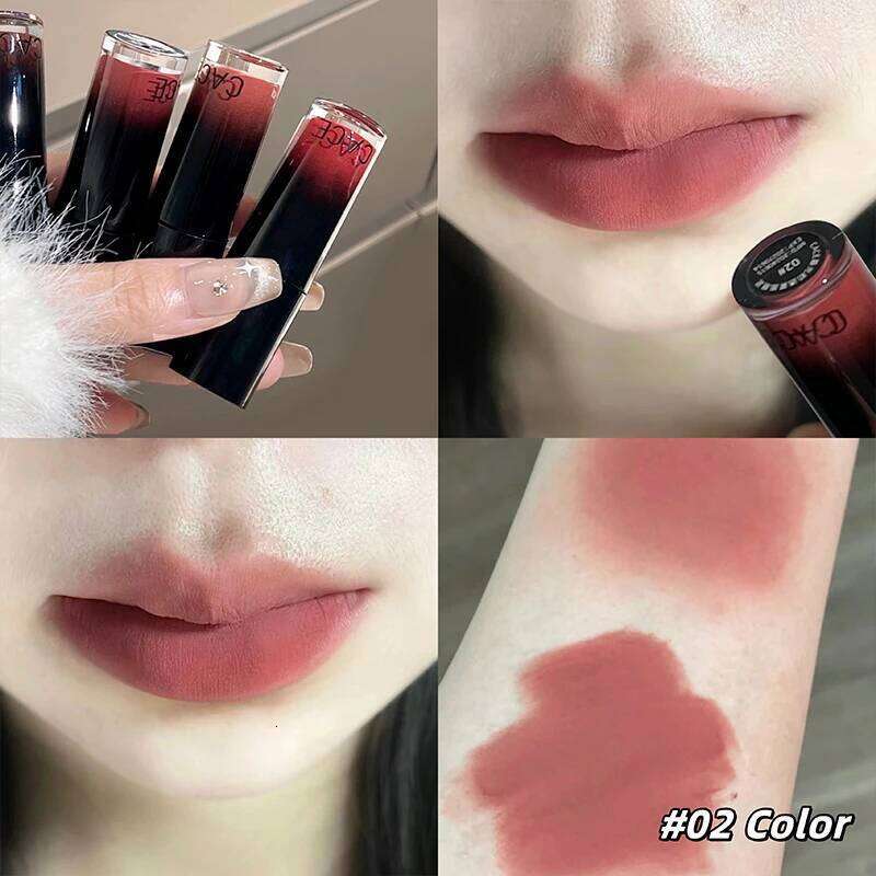 Matte Nude Velvet Liquid Lipstick Waterproof Long Lasting Gloss Peach Tint Mud Glaze Rose Red Lip Stain For Women H260302