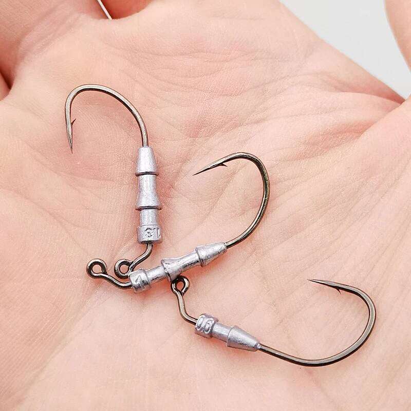 Mr JigginG 20pcs Super Slide Hover Strolling Hooks 0.6g 1g 1.3g Jig Head Jigging hook Bass Trout Softbaits Fishing Accessories Z260228