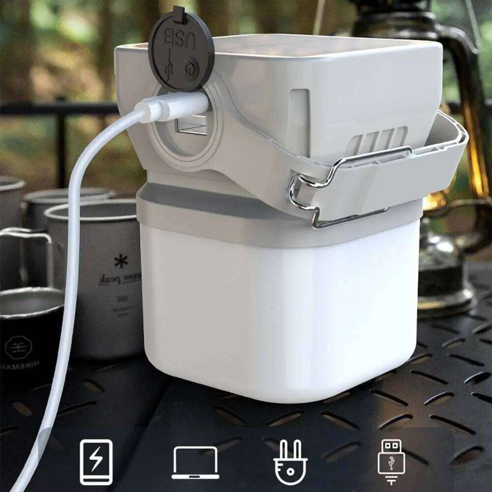 Portable Rechargeable Solar Camping Lantern Waterproof Emergency Tent Lamp Strong Brightness LED FIshing Hang Light Campinglight S260302