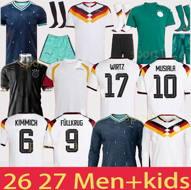 2026 germany World Cup MUSIALA soccer jerseys 2025 2026 KIMMICH SANE KROOS FULLKRUG football Shirt HAVERTZ MULLER WIRTZ FUHRICH NEUER Men kids football jersey kit