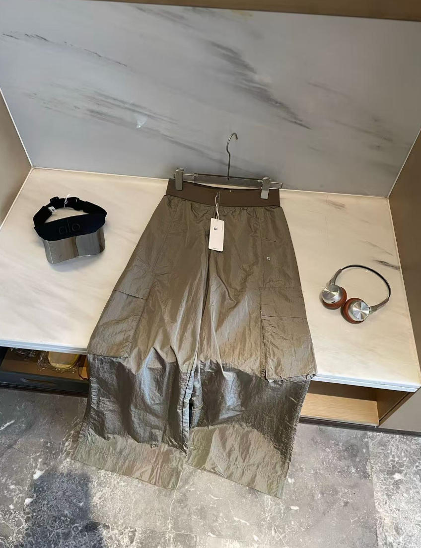 US stock Designer Pants Womens High-Waist Full-length Luxury casual loose cargo pants Straight-Leg Suit Up Trousers City Jogger quickly dry Sweatpants