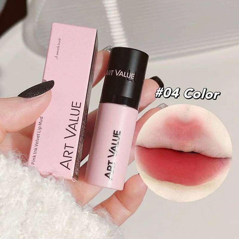 MAtte Gloss Long-lasting Waterproof Silky Smooth Liquid Lipstick Pink Mist Velvet Glaze Lightweight Makeup Lip Tint Mud H260302