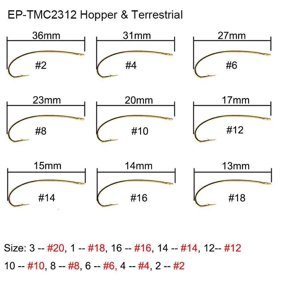 Eupheng 100pcs Steelhead Salmon Stone Bug Egg Series Caddis Hopper Streamer Wet Fly Fishing Hooks Z260228