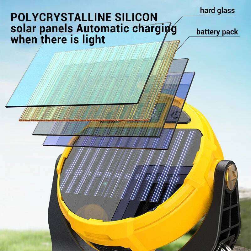 COB Mini Solar Lantern LED Rechargeable Flashlight Portable Keychain Work Light Handlamp Outdoor Hiking Camping Torch S260302