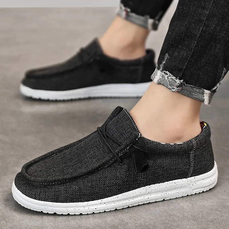 Men Casual Shoes Breathable Lightweight Slip-On Flats Simple Comfortable Solid Color Soft Sole Shoes Men Shose For Sale Loafers 260228