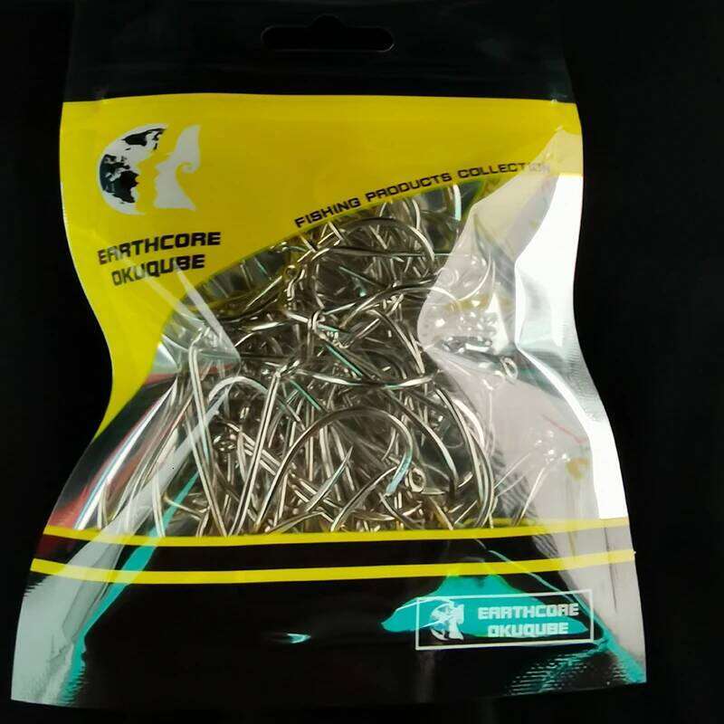 50pcs/lot Turned Up Eye Hooks Offset Fishhooks Circle Hi Carbon Steel Barbed Fishing Accessories Livebait Lure Fish Hook Z260228
