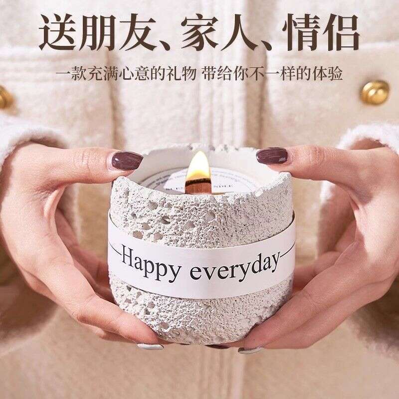 Essential Oil Aromatherapy Candle for Relaxation and Aid, Home Use, Niche Indoor Long-lasting Bedroom Sleep Romantic Mood Fragrance W260303