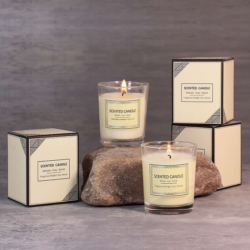 Box Atmosphere Souvenir Hotel Club Smokeless Aromatherapy Candle Wholesale Small Gift W260303