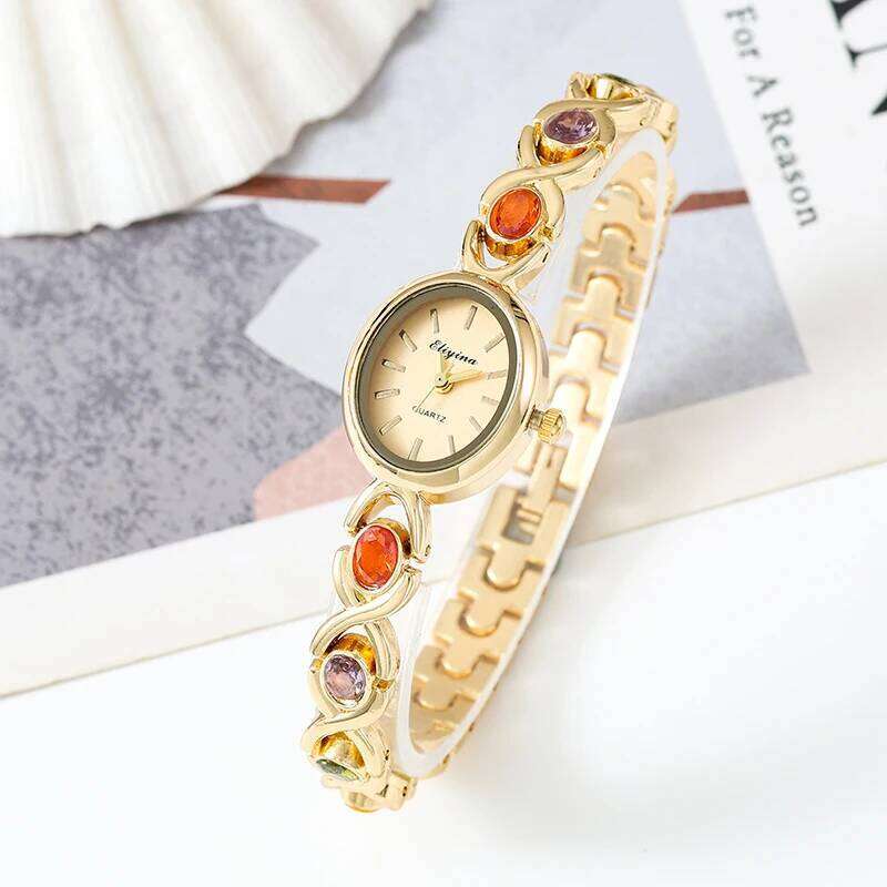 Oval Pearl Bracelet Quartz Fashion Versatile Temperament Niche Casual Women's Watch XJ260303