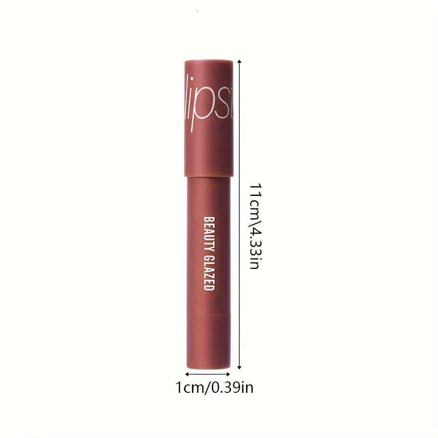 BEAUTY GLAZED Matte Pearl Lipstick Pens: Long-Lasting, Waterproof, And Non-Stick for All Skin Types - 12 Colors H260302