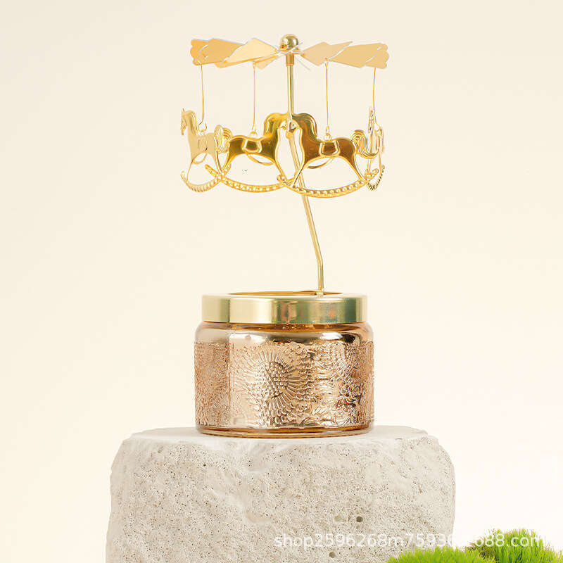 Aromatherapy High-End Rotating Candle Holder Holiday Gift for Friends Atmosphere Relief Decoration Fragrance Ornament W260303