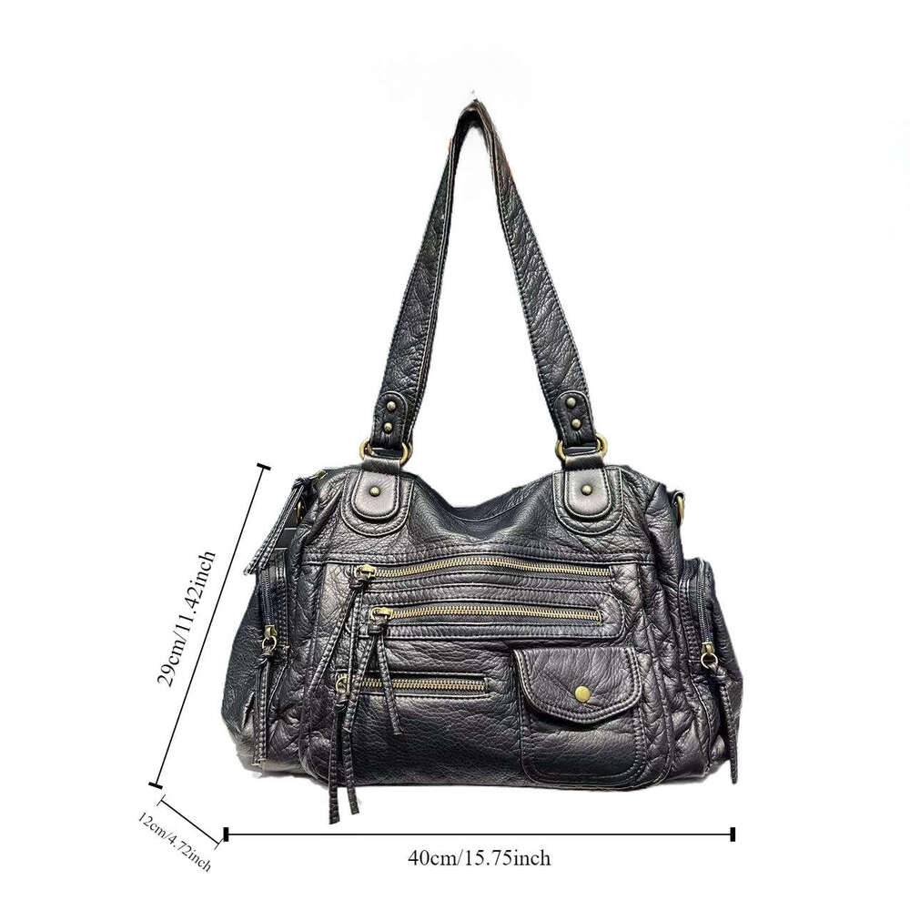 Luxury Shoulder Bags Totes Hobo Cross Border Exclusive Amazon Hot Selling Women S Fashion Retro Tote Korean And Japanese Trend Simple Crossbody Bag SE