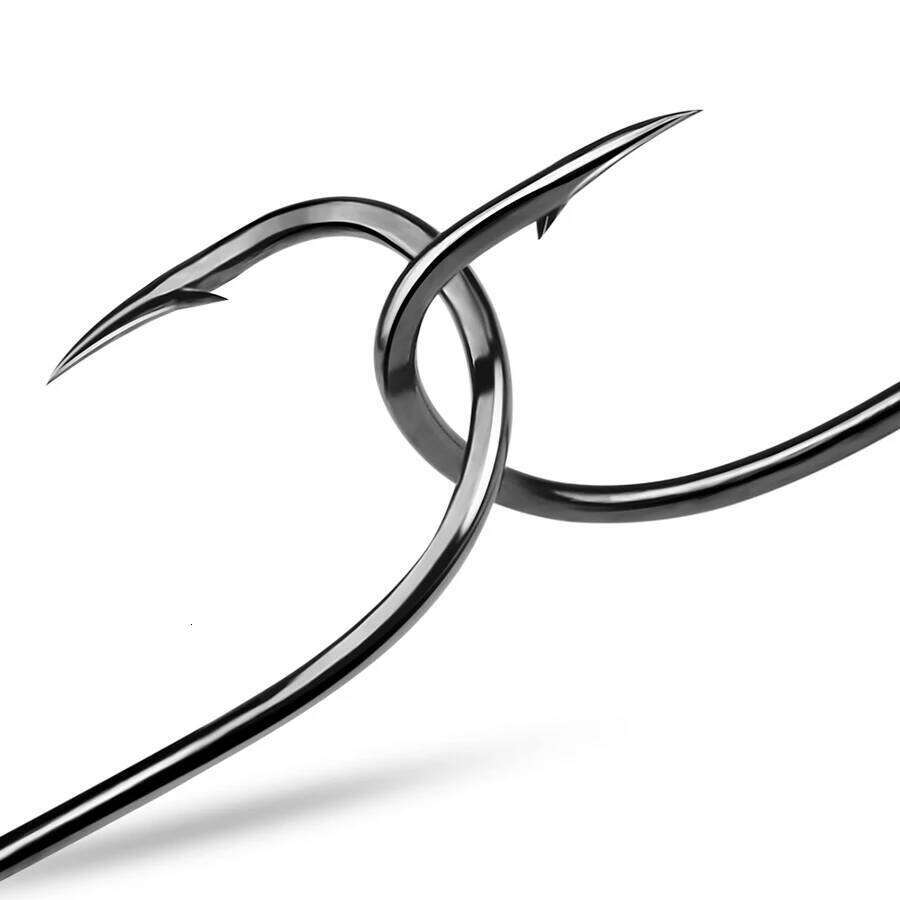 Offset Circle High Carbon Steel Octopus Black Catfish Fishing Freshwater Fish Hooks 19 Sizes 19-22# Z260228