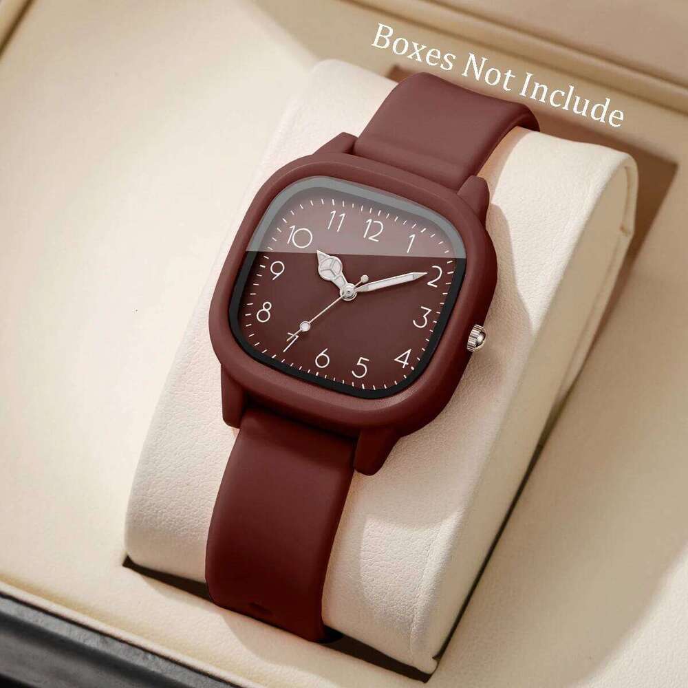 Fashion Square Dial Women Watches Casual Silicone Band Ladies Quartz Wristwatch Reloj Mujer Girls Clock GiftWithout Box XJ260303