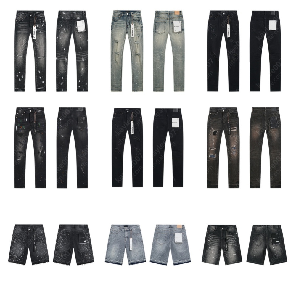 designer mens Jeans hole Jean Hombre trousers Men and women fashion brand luxury pants denim pant Trend Brand Motorcycle Pants Mens jorts 014
