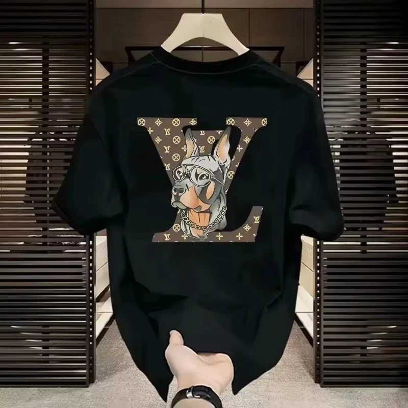 T-shirt 2025 Men American Heavy Cotton Loose Crew Neck Ins Fashion Casual Unisex TopT260303