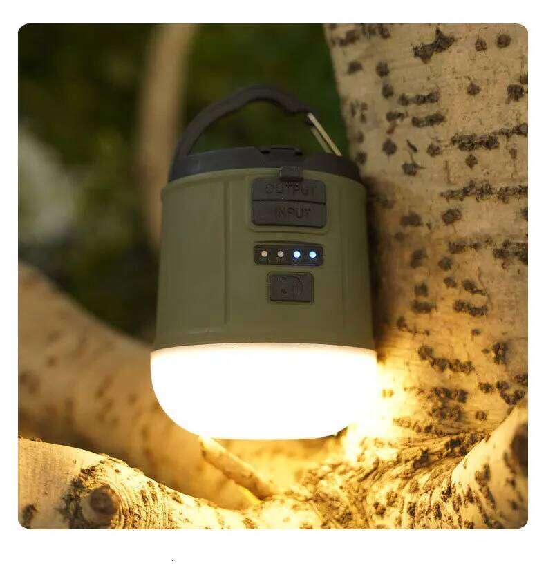 F2 Manual Generation Camping Lantern High Power Tents Usb Rechargeable Portable Light Hiking Night Hanging Lamp S260302