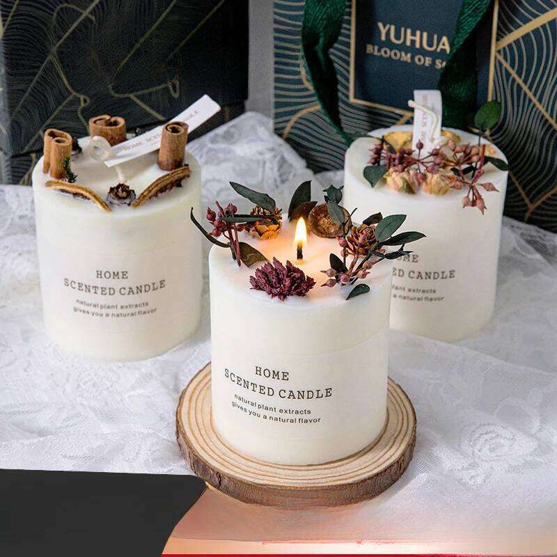 Floral Art Companion True Aromatherapy Bedroom Ornament Eternal Life Flower Candle Birthday Gift W260303