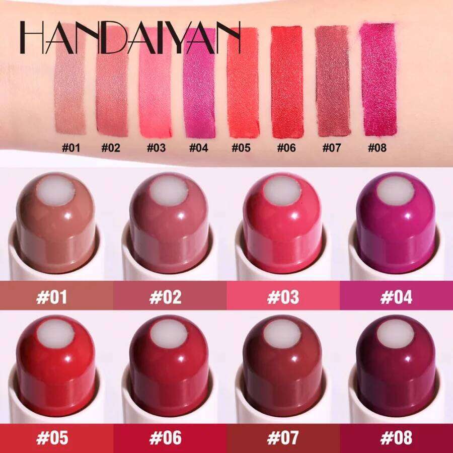 8 Colors Sandwich Moisturizing Stick Gloss Long Lasting Moisturize Lipstick Lipgloss Lip Balm Makeup Cosmetics H260302