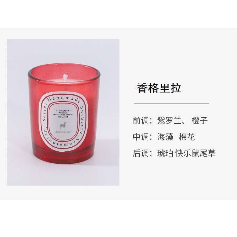 INS Amazon Romantic Gift Glass Cup 65g Soy Wax Aromatherapy Candle Plant Handmade W260303