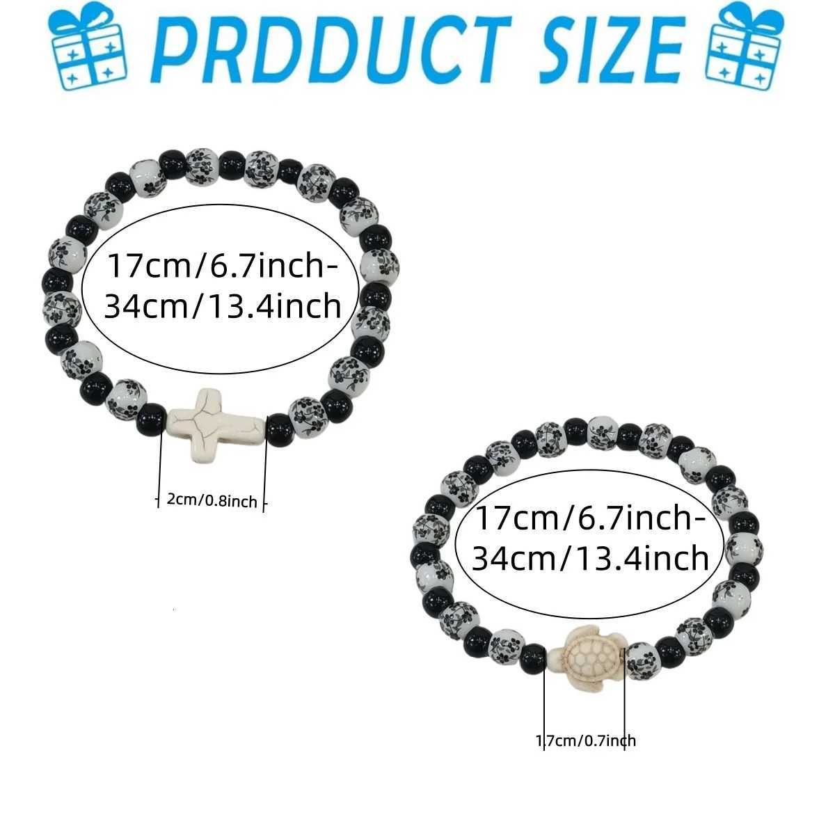 Chinese Ink Wash Style Ceramic Bracelet Elastic Band Unisex Gift Box Set - Traditional Artistry Meets Modern Fashion H260303