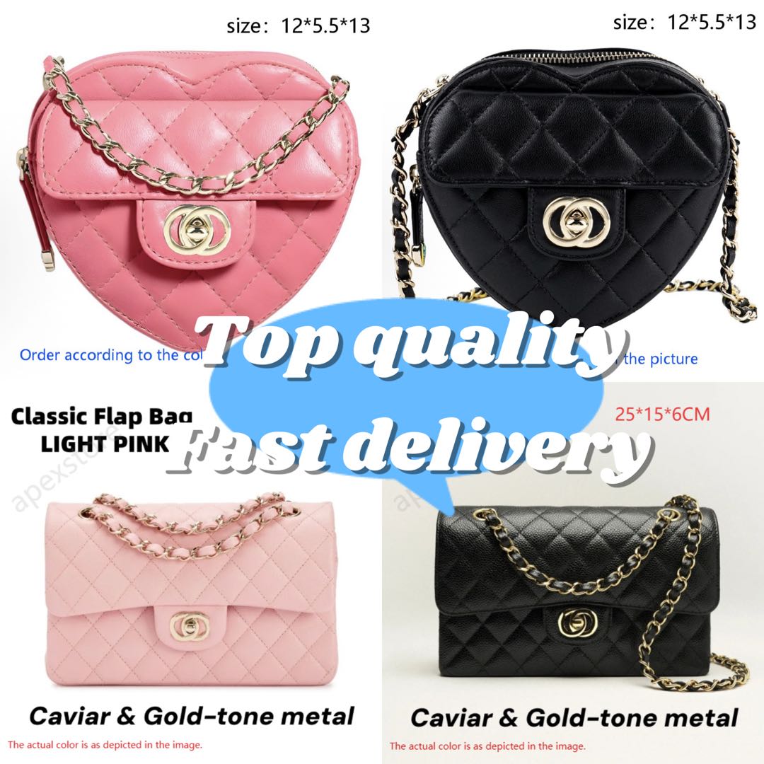 10a Classic Flap designer shoulder bag pink small bag 25 bag mini Diamond Lattice bag lambskin grain pattern double initials buckle women luxury mini handbag purse