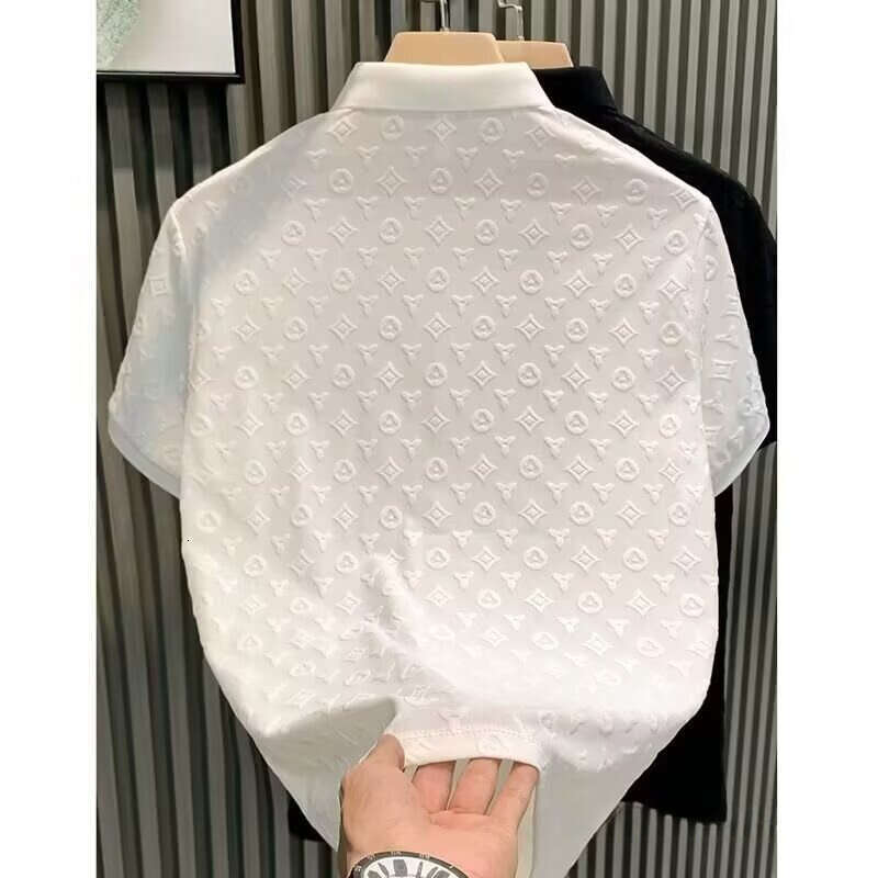 Summer new style casual short-sleeved polo shirt men's lapel short-sleeved t-shirt men's clothing