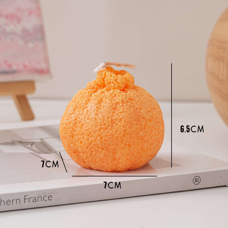 Creative Internet Celebrity Ugly Orange Scented Wholesale Fruit-Shaped Candle Wedding Favor Photography Prop Decoration W260303
