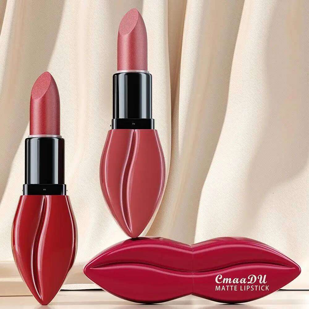 Natural Matte Velvet Lipstick Long Lasting Waterproof Nude Brown Red Professional Makeup Lip Gloss For Women H260302