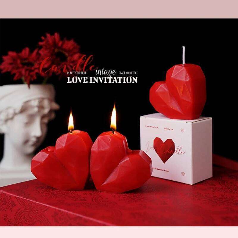 Scented Love Candles Creative Valentine's Day Gifts Wedding Favors Home Decorations W260303