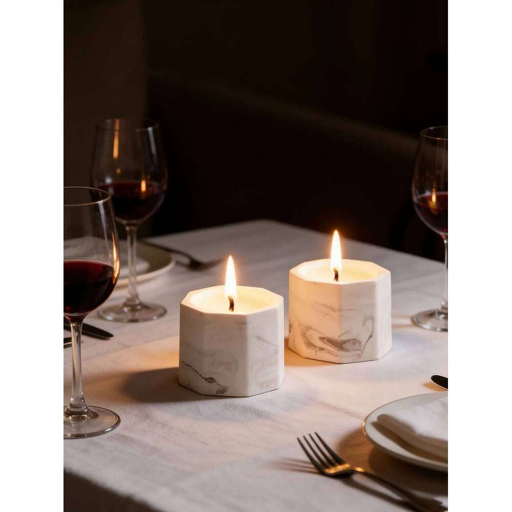 Octagonal cup graphite candle aromatherapy bedroom fragrance ornament high-end birthday gift W260303