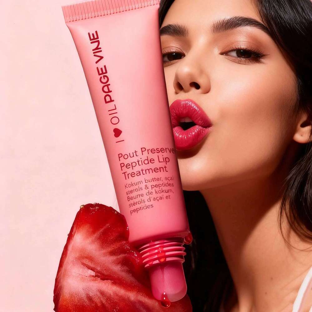 PAGE VINE Peptide Butter Balm Liquid Nourishing Moisturizer Plumping Hydrating Lip Gloss Cosmetics H260302