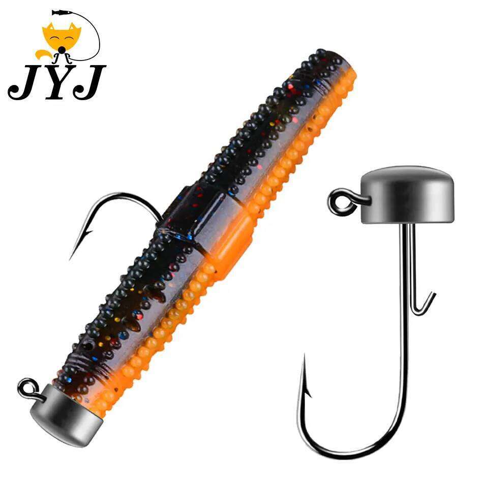 JYJ 10pcs/lot 1.5g-6g NED jigging fishing hooks for soft grub worm using ,fishing tackle hook lure bait Z260228