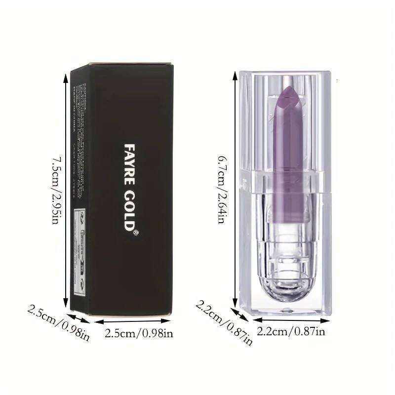 Purple Lip Gloss Moisturizing Matte Glamor Non-stick Cup High Pigmented Lipsticks For Cosplay Party Makeup Cosmetics H260302