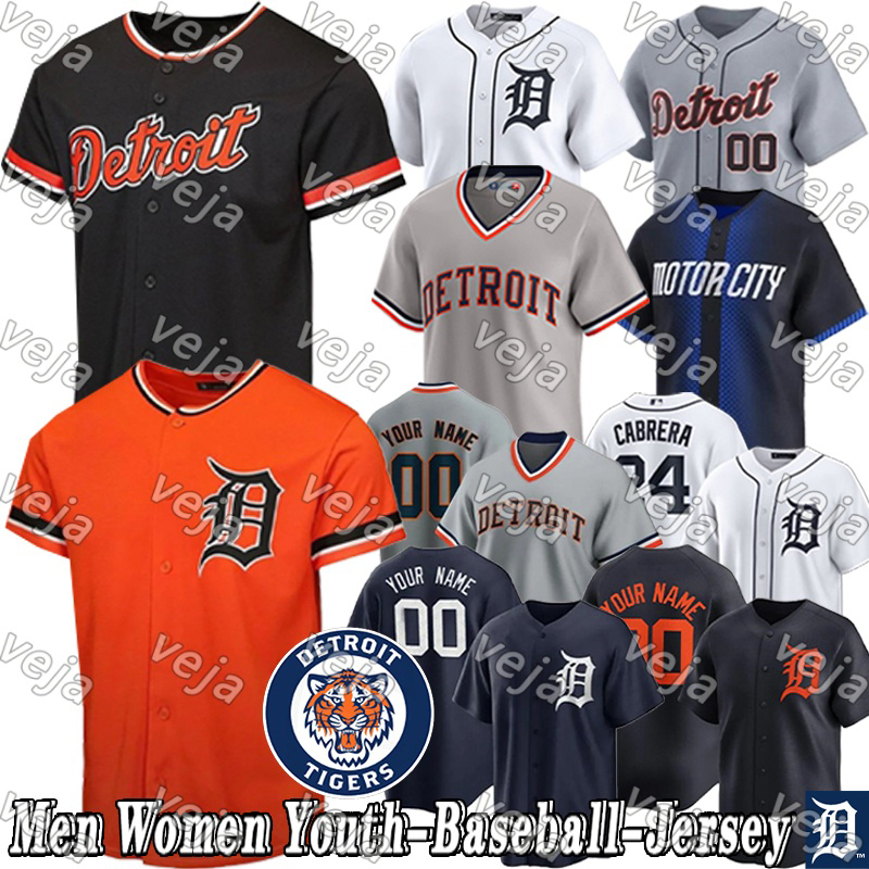 #29 Tarik Skubal Jersey #35 Justin Verlander Tigers Jerseys Javier Baez Spencer Torkelson Kenta Maeda Jackson Jobe Justyn-Henry Malloy Custom City Baseball Jerseys
