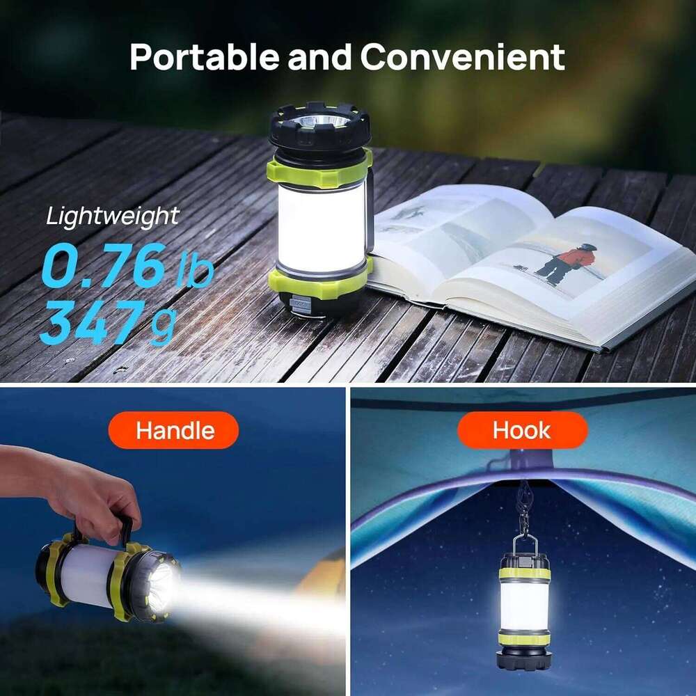 Charging Portable lantern 3600 Mah Battery Flashlight 6 modes light Torch Led Desk Lamp Outdoor Waterproof Camping Bar Light S260302