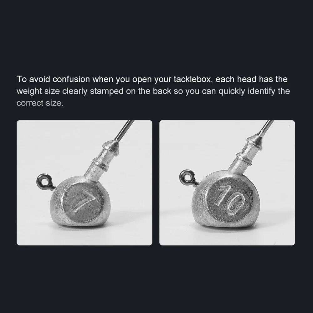 Noeby 7g 10g 1/0 2/0 Ned Rig Head Hook Jig Worm Soft Bait for Pike Bass Fishing Anzol Accessories Hooks Z260228