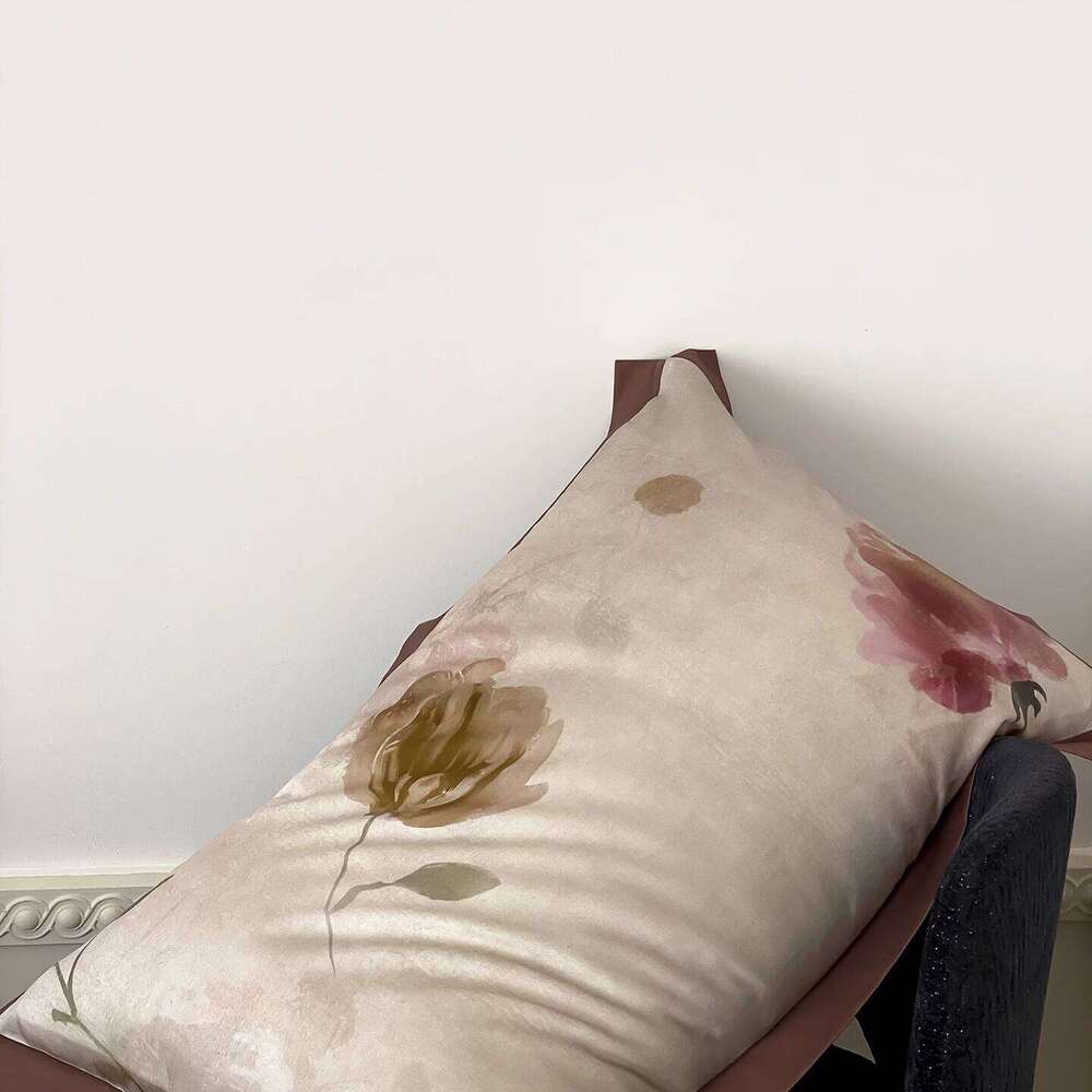 800TC Lyocell Cotton Digital Printing Flowers Prints Luxury Bedding Duvet Cover Set Flat/Fitted Bed Sheet Pillowcases 4Pcs W260302