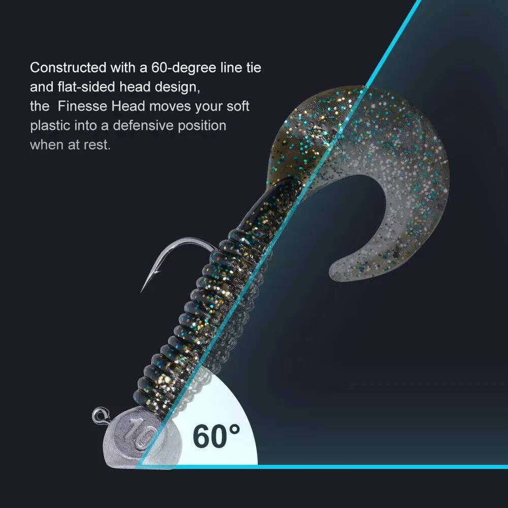 Noeby 7g 10g 1/0 2/0 Ned Rig Head Hook Jig Worm Soft Bait for Pike Bass Fishing Anzol Accessories Hooks Z260228