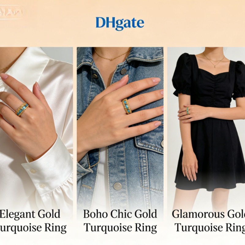 New Chinese Style Enamel Pattern Ring Vintage Traditional Floral Design Gold Plated Open Adjustable Ring Elegant Ethnic Style Jewelry Gift for Women