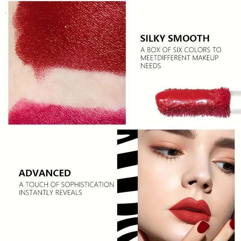 Mini Velvet Matte Gloss Set 4pcs Glaze Non-Stick Cup lipstick Long-Lasting Fruit Scented Lip Tint Makeup Lips Cosmetics H260302