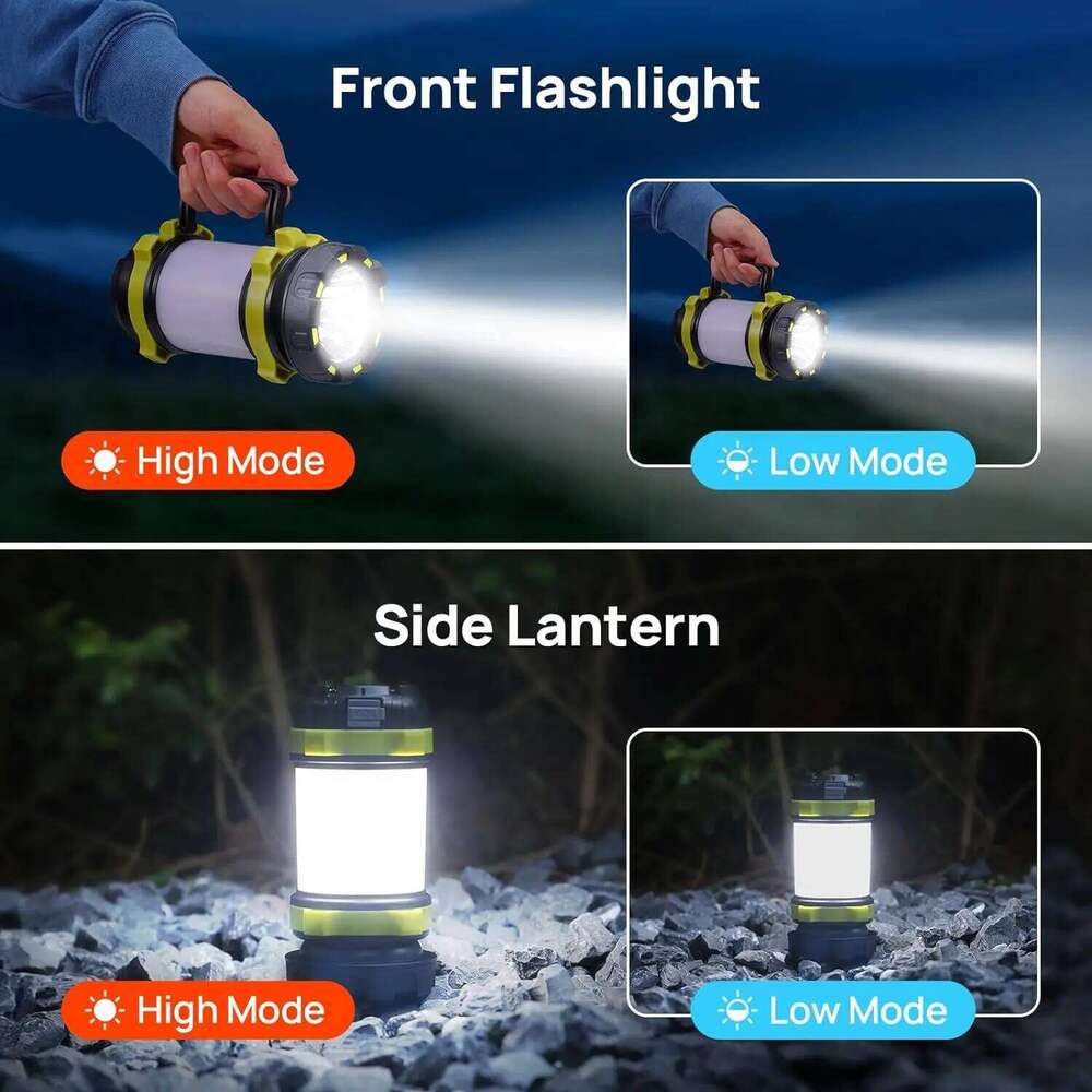 Charging Portable lantern 3600 Mah Battery Flashlight 6 modes light Torch Led Desk Lamp Outdoor Waterproof Camping Bar Light S260302