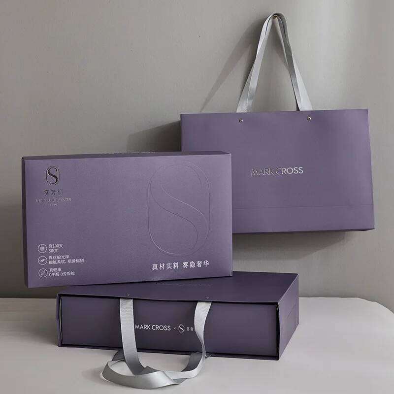 Customizable Hotel Wind 100S Double Strand 500T Avati Long Staple Cotton Elegant Punched Solid Color Four-piece Set W260302