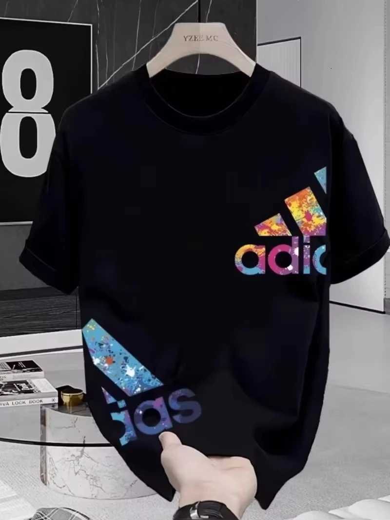 T-shirt 2026 Rock Roll Print Pure Cotton Streetwear Loose Oversized Casual TopT260303