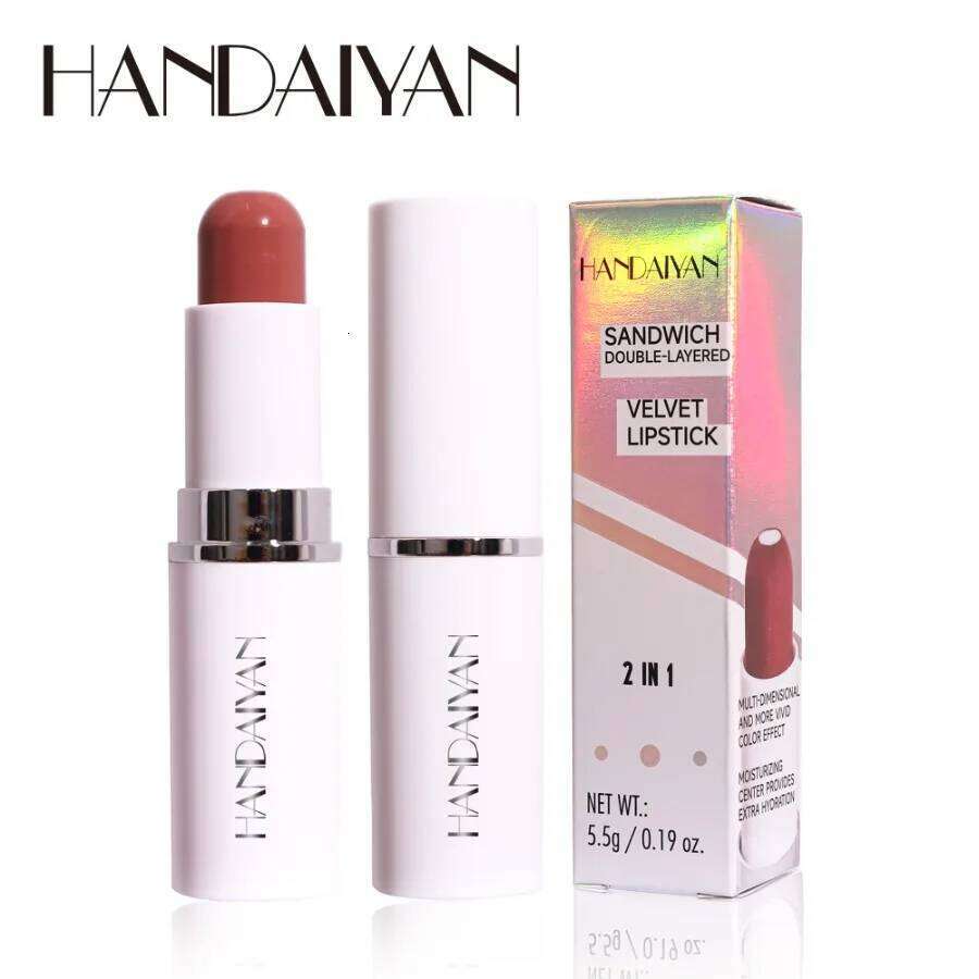 8 Colors Sandwich Moisturizing Stick Gloss Long Lasting Moisturize Lipstick Lipgloss Lip Balm Makeup Cosmetics H260302