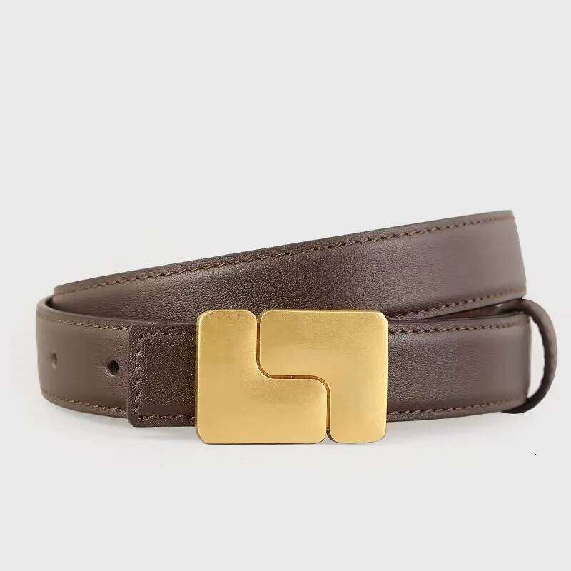 High-quality, simple design, genuine cowhide suede belt, elegant women's leather belt S260228
